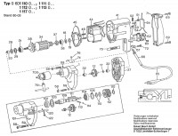 Bosch 0 601 111 041 Drill 110 V / GB Spare Parts